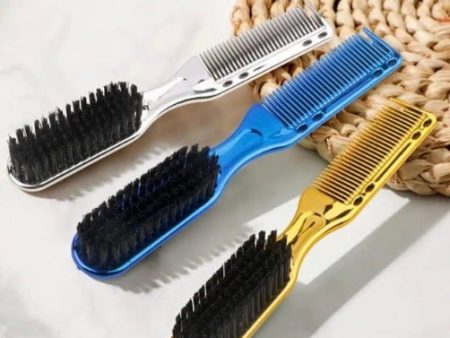 2-Sided Barber Fade Clean Comb and Brush – 3 colors available Fashion