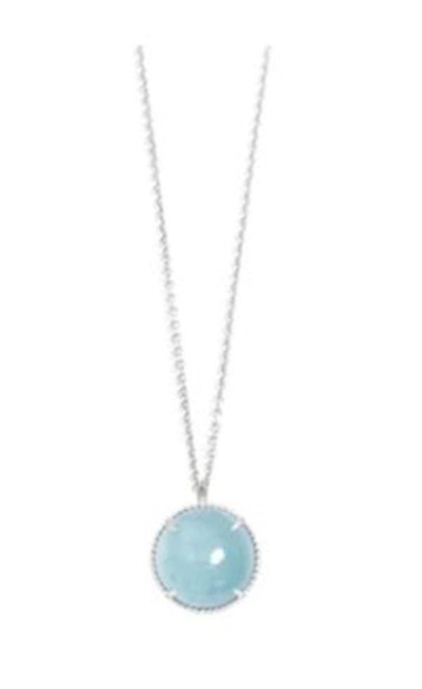 Nina Nguyen Sterling Silver White Gold Aquamarine Necklace Online now