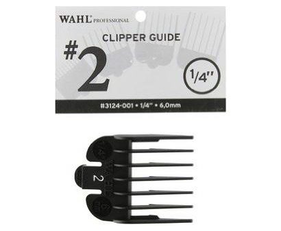 wahl plastic clipper guide #2 - 1pc guard #3124-001 black Sale