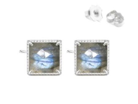 Nina Nguyen Sterling Silver Square Studs Online Hot Sale