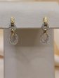 14K Two-Tone Gold Diamond Fashion Earrings Online Sale