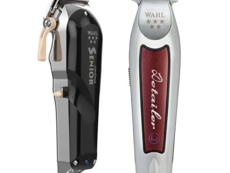 Wahl Pro 2pc Combo– 5 Star Senior Cordless, Detailer li Cordless For Cheap