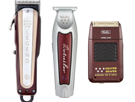 Wahl Pro 3pc Combo – Legend Cordless, Detailer li Cordless, 5 Star Foil Shaver Online now