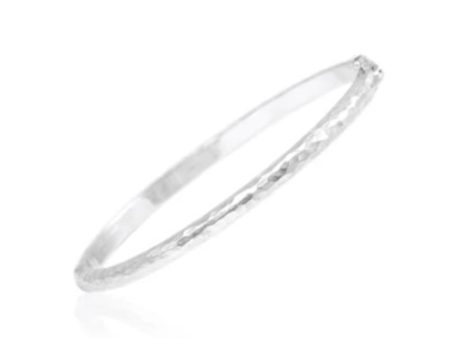 Nina Nguyen Sterling Silver Hammered Bangle Hot on Sale