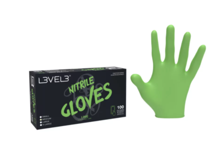 L3VEL3™ PROFESSIONAL NITRILE GLOVES 100ct – LIME Online now