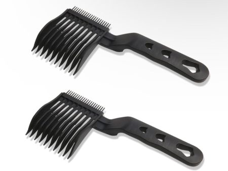 2 Pieces Barber Fade Combs, Professional Hair Cutting Comb Heat Resistant FlatTop Comb  For Discount