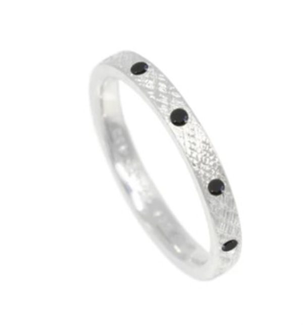 Nina Nguyen Sterling Silver Floretine & Black Spinel Ring For Cheap