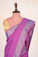 Handwoven Purple & Gold Paithani Saree With Peacock Motifs Cheap