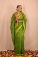 Mehendi Green Jamdani Motif Saree Online Hot Sale