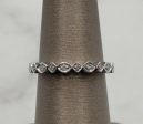 10K White Gold Stackable Diamond Wedding Ring Discount