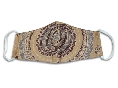 Bali Collection Batik Face Covering - Cream For Discount