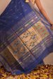 Handwoven Blue & Gold Paithani Saree With Classic Pallu Hot on Sale