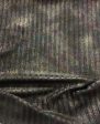 Polyester Sweater Irdescent Ribbed Knit- Black  Green Purple Supply