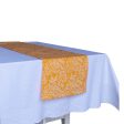 Batik Table Runner Yellow Twig, Hand Dyed, 100% Cotton Supply