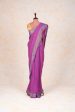 Handwoven Purple & Gold Paithani Saree With Peacock Motifs Cheap