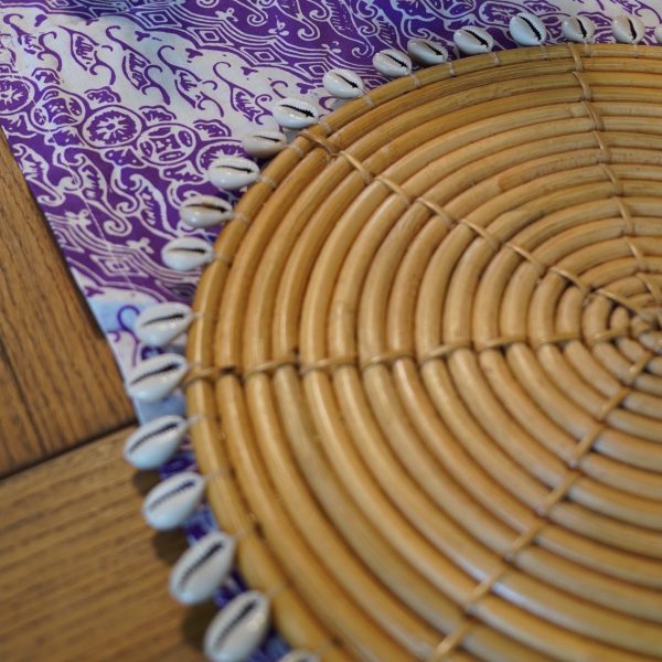 Placemats Rattan & Seashells - Set of Two Discount