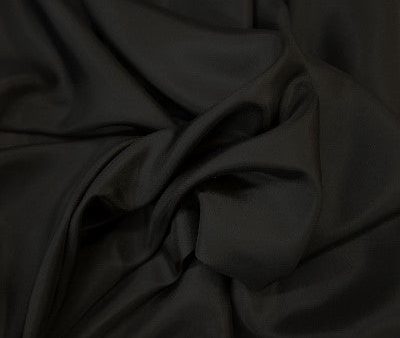 100% Silk Habotai Lining - Jet Black Online Hot Sale